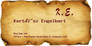 Kertész Engelbert névjegykártya